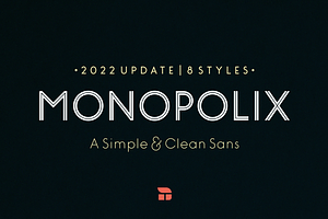 Monopolix - A Simple & Clean Sans