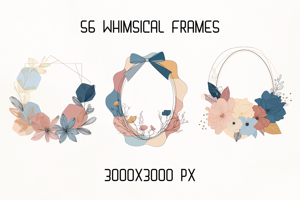 Geometric Botanical Spring Pack, a Decorative Illustration by GiraffeCreative (Photo 10 of 21)
