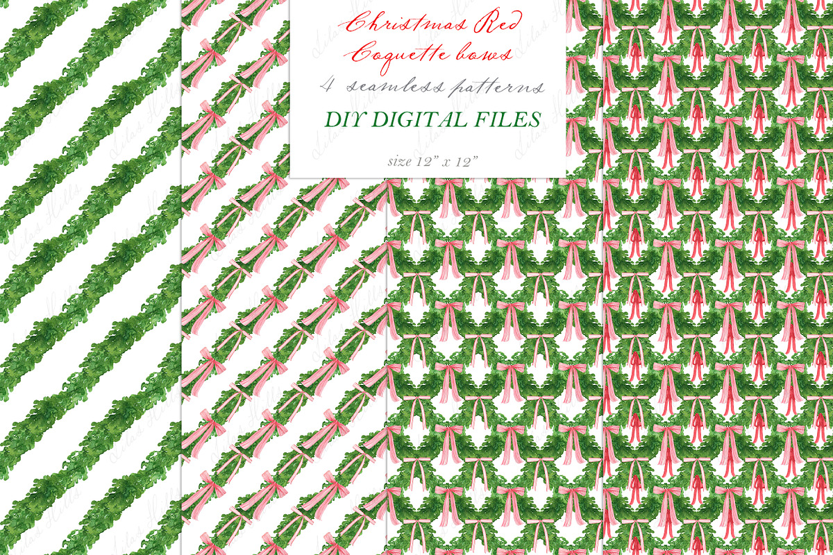 Red Christmas Coquette Bow, a Graphic by LABFcreations (Photo 4 of 4)