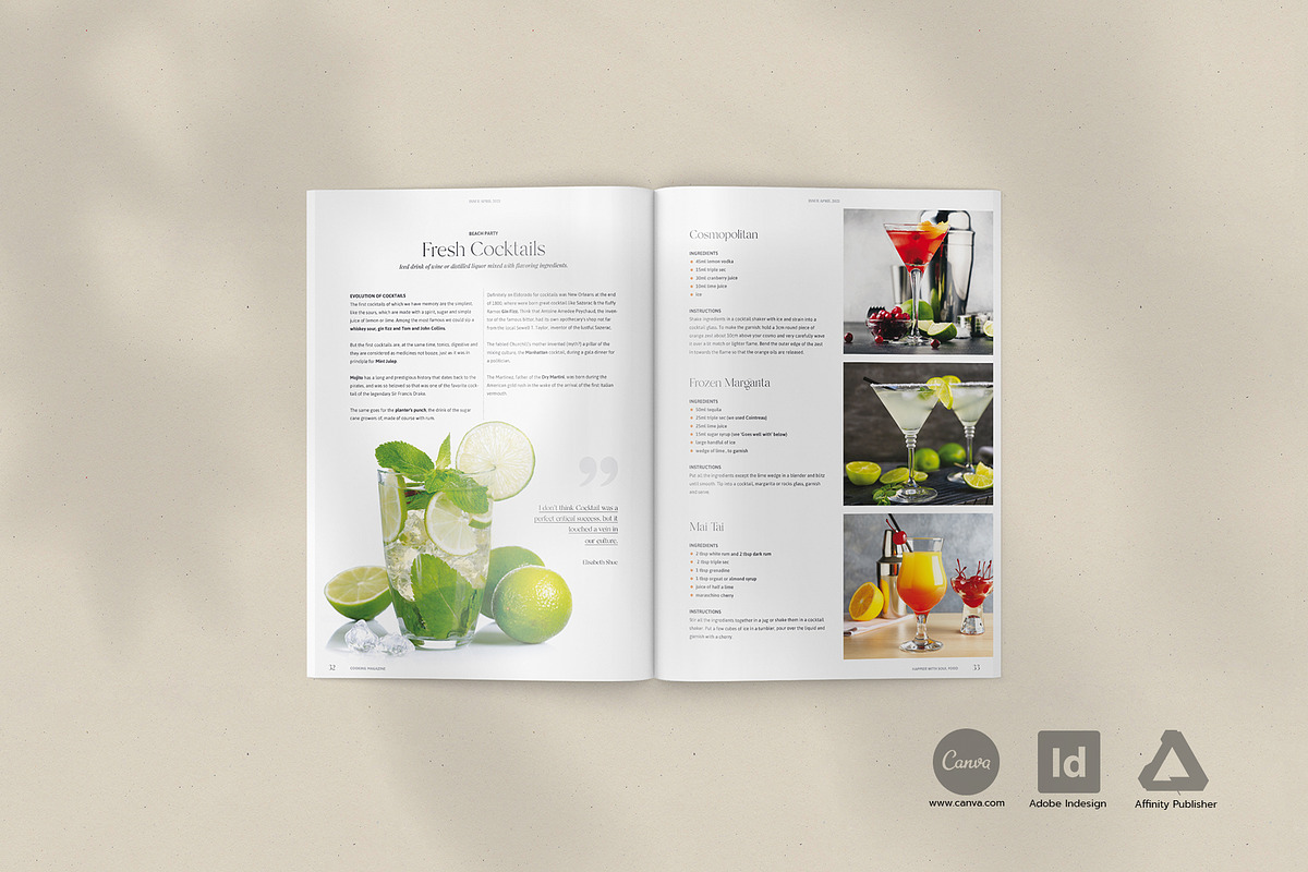 Cook- and Recipebook / Canva + Indd, a Brochure Template by Imagination Area (Photo 16 of 23)