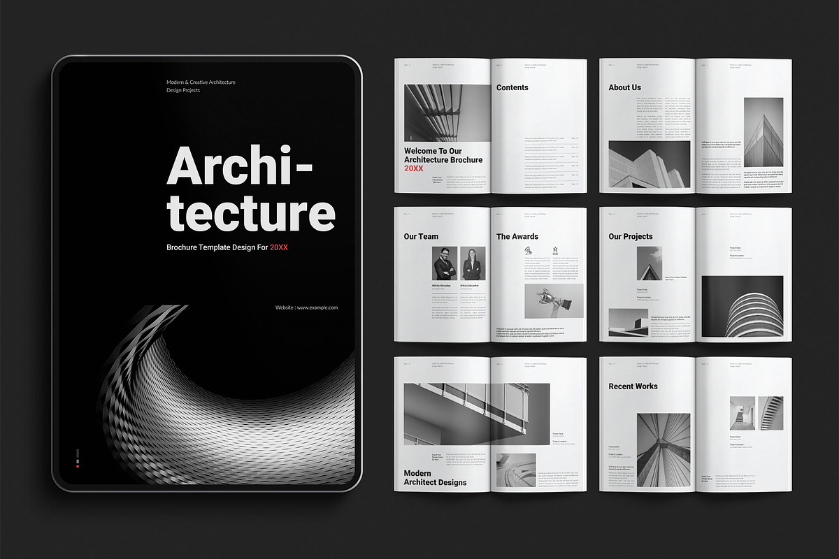 Digital Architect Brochure Template, a Brochure Template by E-Type (Photo 1 of 7)