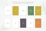 Botanical Brand Kit Logo Template, a Branding & Logo Template by CreativeWilderness (Thumbnail 8 of 10)