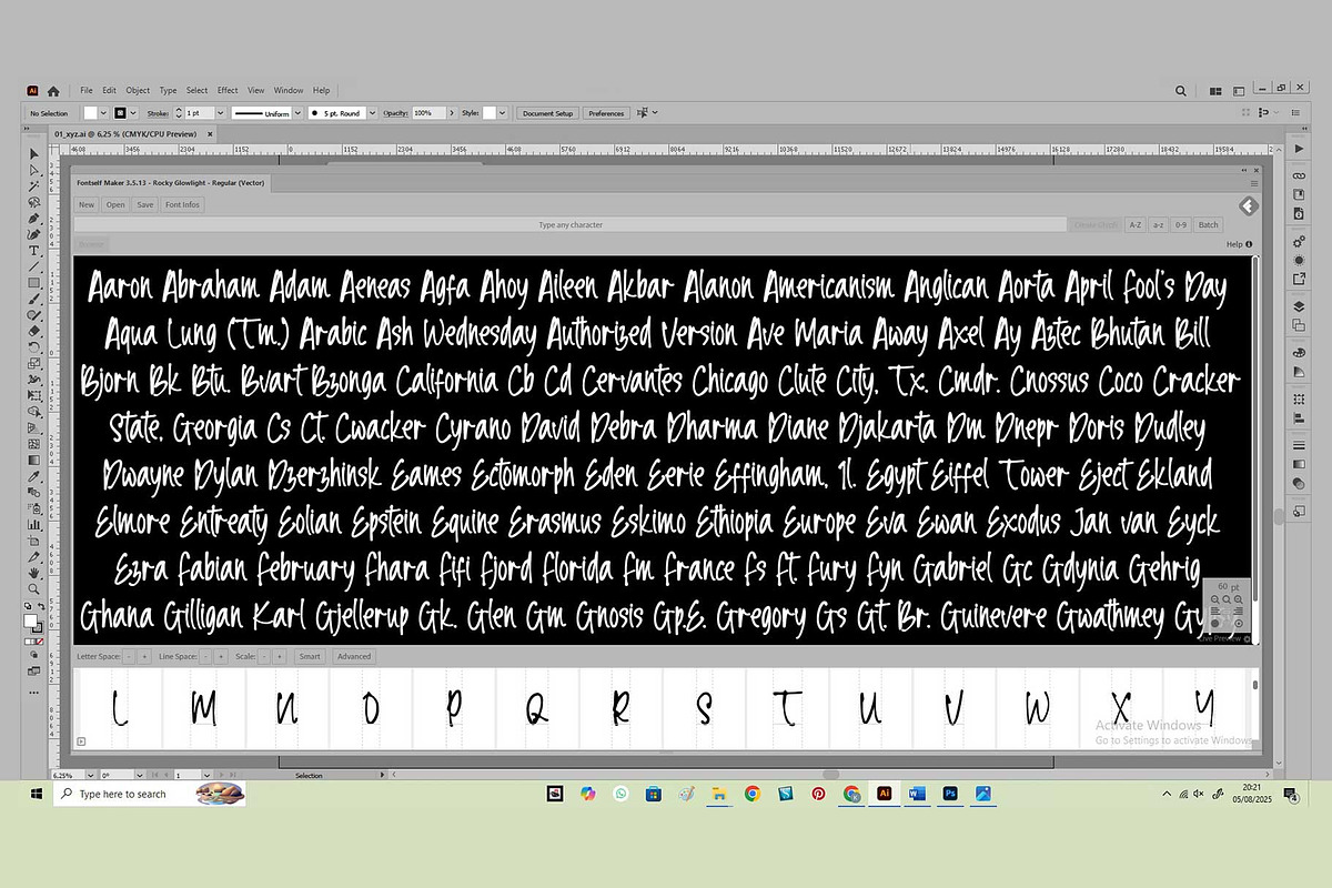 Rocky Glowlight, a Handwritten Font by Atj.std (Photo 4 of 6)