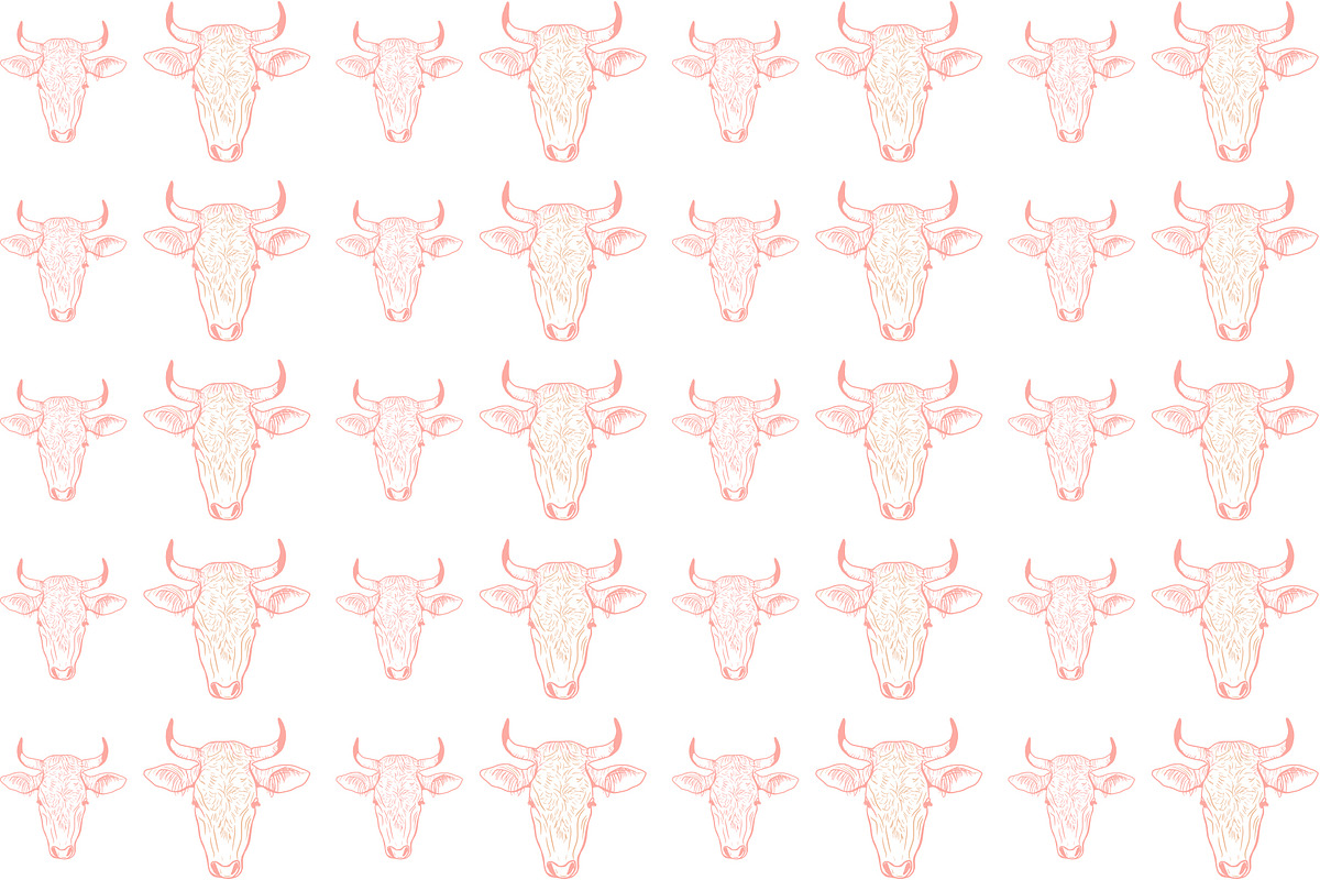 Vector Bovine Graphics, an Animal Illustration by Dorey Kronick Art&Design (Photo 16 of 19)