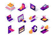 Isometric Vector Icons Pack, an Outline Icon by alexdndz (Thumbnail 11 of 21)