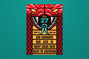 Cobra Indie Rock Flyer, a Flyer Template by ashenterprise