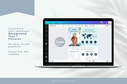 Travel Influencer Media Kit Blue, a Resume Template by Golden Horizons Studio (Thumbnail 7 of 8)