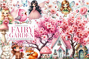 Fairy garden clipart, an Illustration by Designworld (Thumbnail 1 of 6)