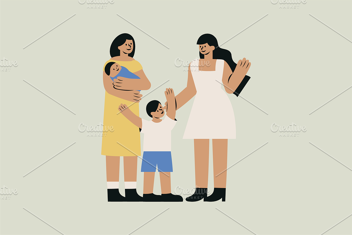 Family Diversity Illustration, a Person Illustration by Jump Studio (Photo 8 of 10)