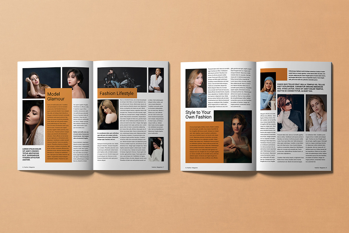 Fashion Magazine Template, a Magazine Template by Template Shop (Photo 4 of 6)