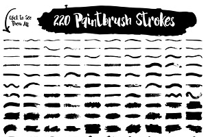 220 Paintbrush Strokes