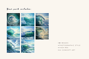 Ocean Waves, a Nature Photo by Typedreams.site (Thumbnail 2 of 3)