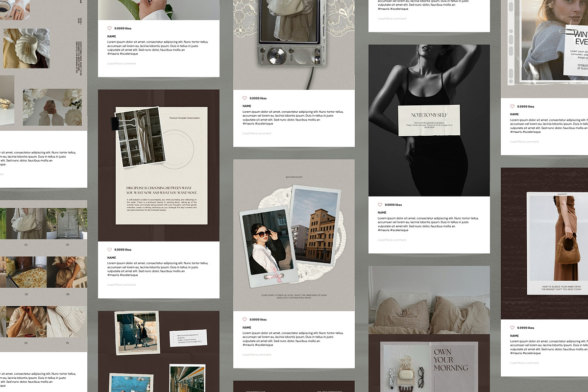 The Warm Suede Collection, a Social Media Template by Pani Temp. (Photo 11 of 15)