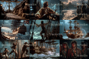 45 Vintage Pirate Stock Photos, a Person Illustration by Incomelion (Thumbnail 6 of 12)
