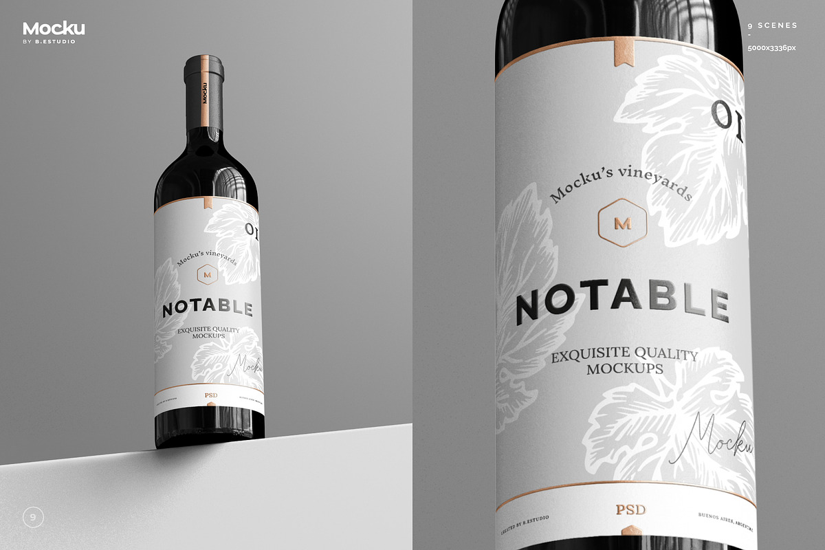 Notable - The Wine Bundle, a Packaging Mockup by Mocku (Photo 7 of 17)