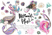 Baby Mermaids Unicorns Clipart, an Animal Illustration by KaramfilaS (Thumbnail 1 of 6)