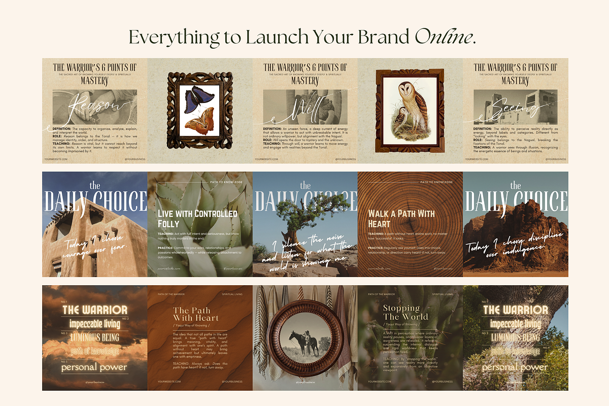 The Warrior Template Bundle, a Social Media Template by The Flossy Finch (Photo 19 of 24)