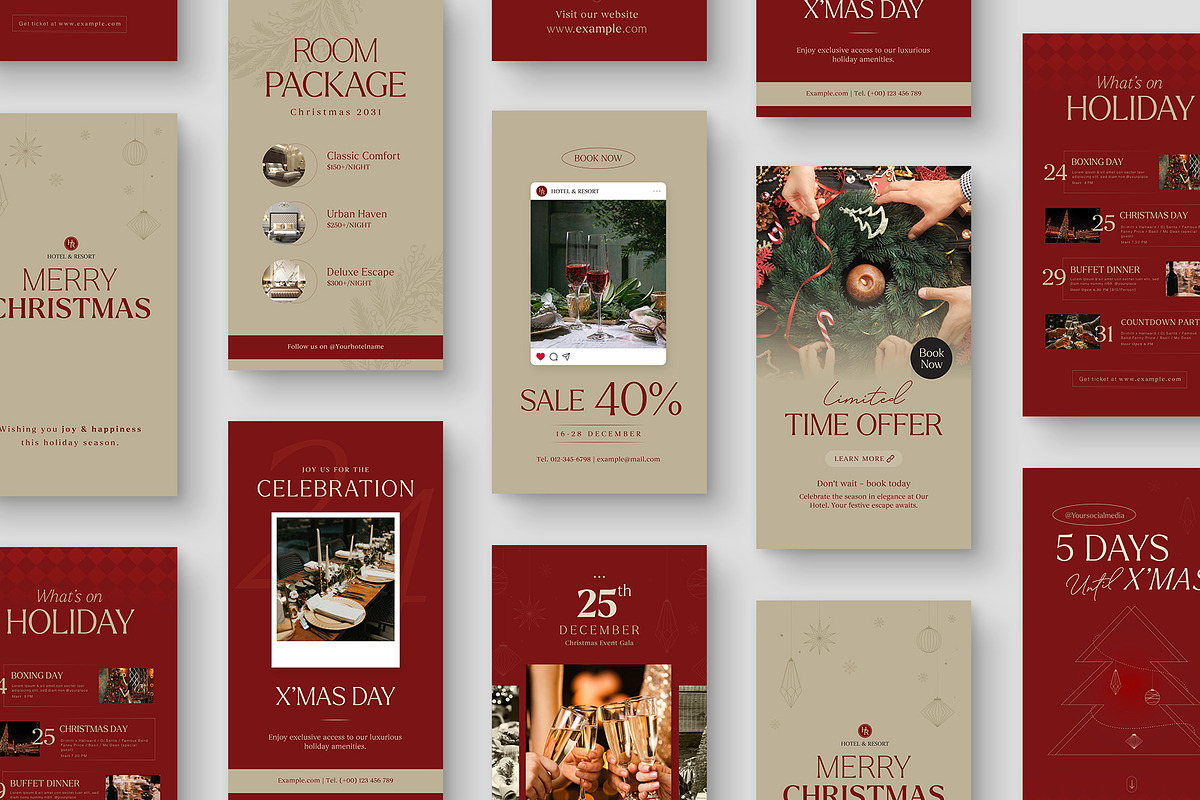 Christmas What's On Social Media, a Social Media Template by BrandPacks (Photo 4 of 5)