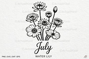 Birth Month Flowers SVG PNG Bundle, an Illustration by Actual Pixel (Thumbnail 17 of 24)