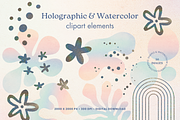 Glitter Elements & Watercolor Shapes, a Texture Illustration by Minky Moo Creations (Thumbnail 7 of 15)