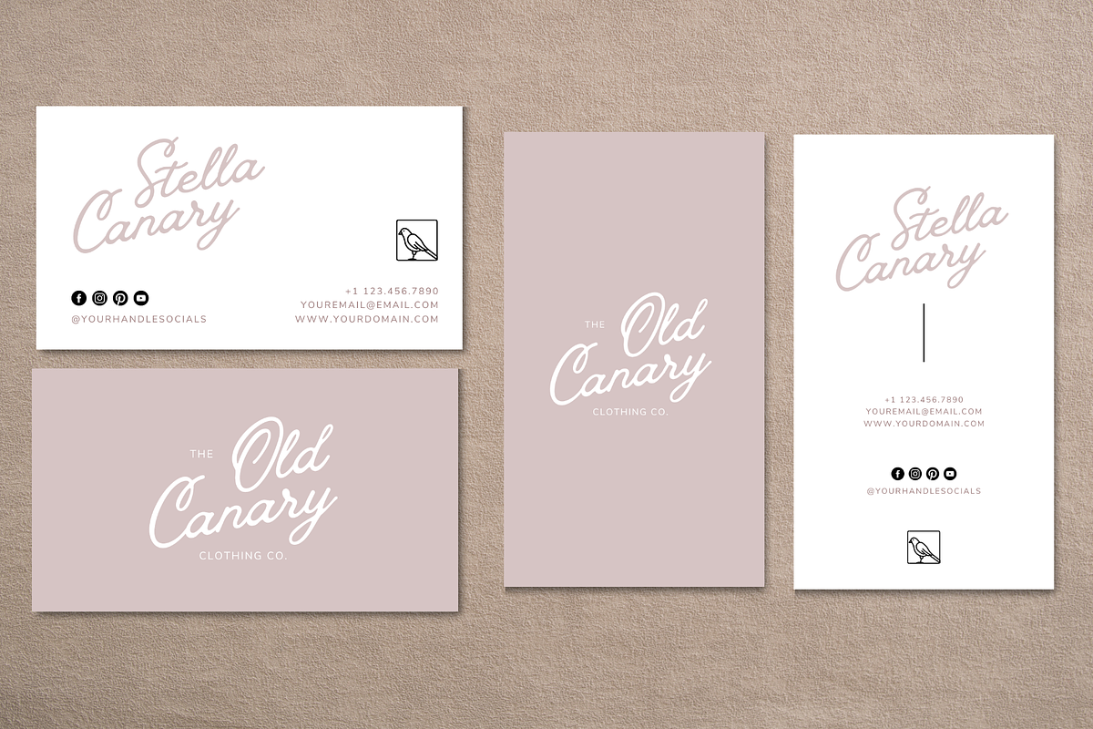 Fun Business Card Template, a Marketing Template by BirdieLaine (Photo 1 of 3)