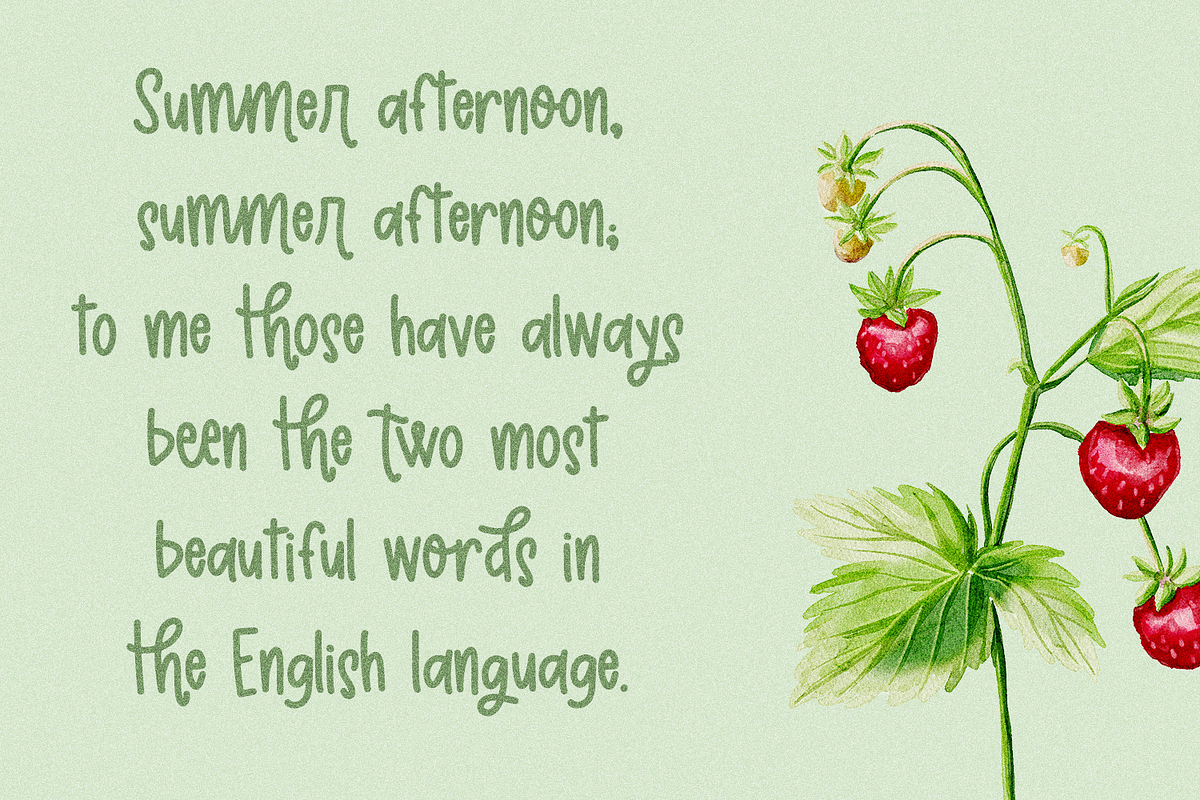 Strawberry Garden Sans, a Handwritten Font by Beck McCormick (Photo 2 of 10)