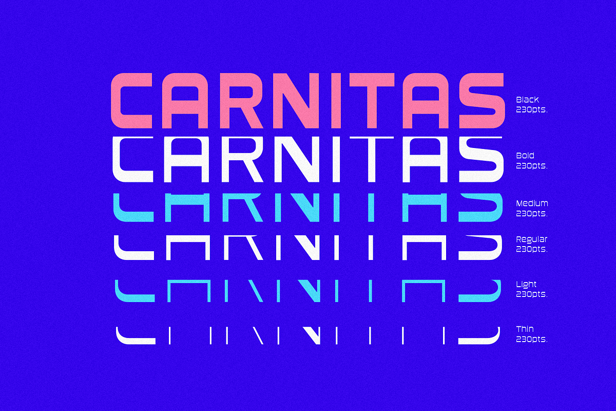 Vulka Reverse Contrast Typeface preview 3