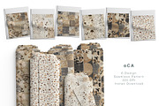6 Seamless Patterns:patchwork floral, a Pattern Graphic by StudioCitra (Thumbnail 1 of 9)