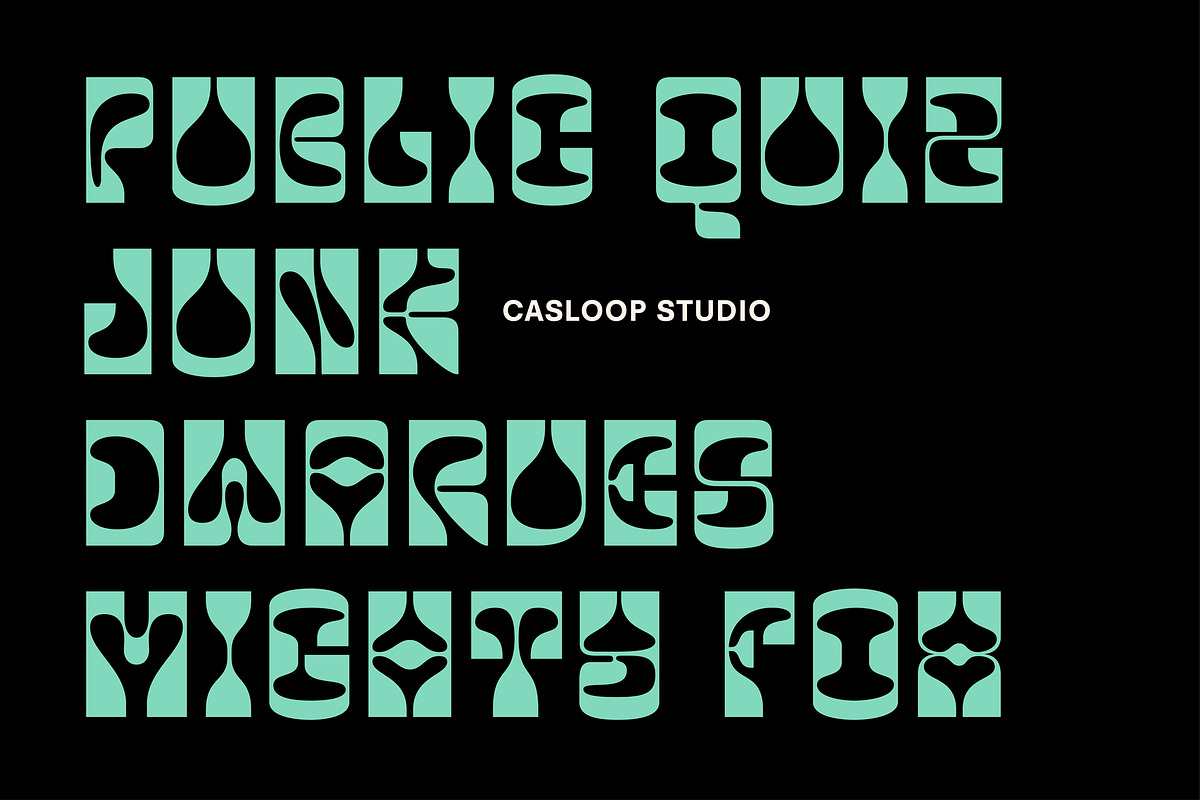 Nake - Funky Quirky Fluid Typeface, a Sans Serif Font by Casloop Studio (Photo 8 of 10)