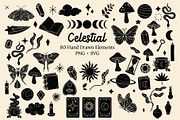 Celestial Retro Clipart Bundle, an Object Illustration by Ginny and Sam (Thumbnail 3 of 8)