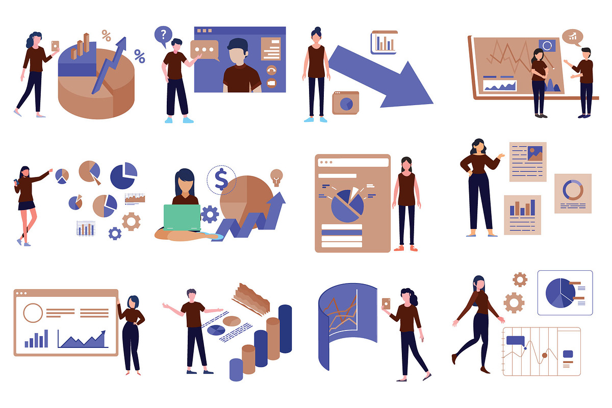 Data Analytics for Creatives, an Illustration by Vector Portal (Photo 3 of 6)
