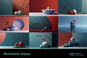 Minimalistic shapes. 63 images, a Decorative Illustration by Handmadefont (Thumbnail 4 of 13)