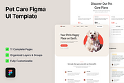 Petopia - Pet Care Figma Template, an UI Kit Template by FinestDevs (Thumbnail 2 of 8)