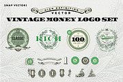 Vector Vintage Money Logo Set, a Branding & Logo Template by Snap Vectors (Thumbnail 3 of 3)