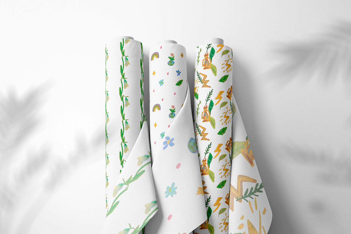 Kids Crayon Eco Icons Seamless Patte, a Pattern Graphic by Lucyinyourheart (Photo 4 of 10)