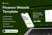Finto - Finance Website Template, an UI Kit Template by Creative Perspective (Thumbnail 1 of 7)