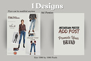 Plaid Shirt Fashion Flyer Pack, a Social Media Template by Crox Studio | Digital (Thumbnail 3 of 6)
