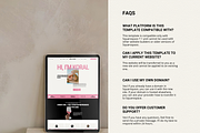 Pink Squarespace Website Template, a Squarespace Template by Row Creative (Thumbnail 9 of 10)