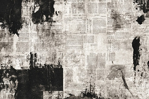 Torn Newspaper Collage Black and Whi, an Abstract Photo by Pixeness Studio