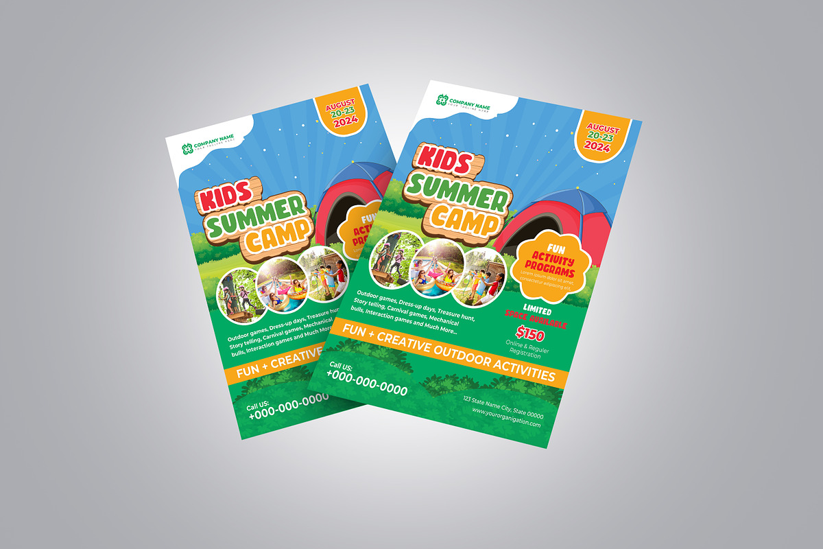 Kids Summer Camp Flyer, a Flyer Template by Designscozy (Photo 5 of 5)