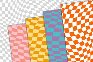 Groovy Checkered Background