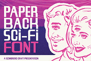 Paperback Sci-Fi - Display Font, a Font by Sombrero Craft (Thumbnail 1 of 4)