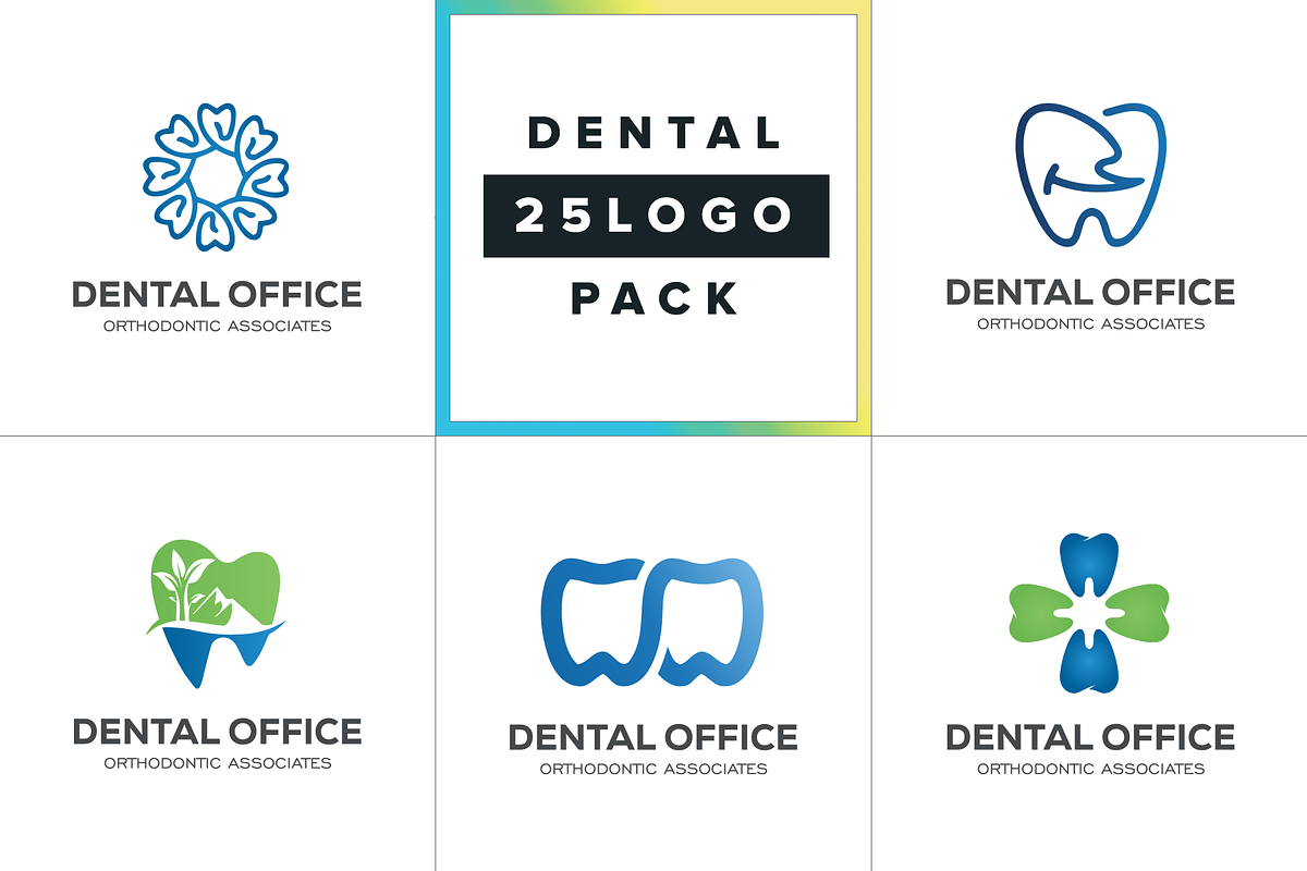 20 Dental Care & Dentist Logo Vector, a Branding & Logo Template by Nikolozgraphic (Photo 27 of 27)
