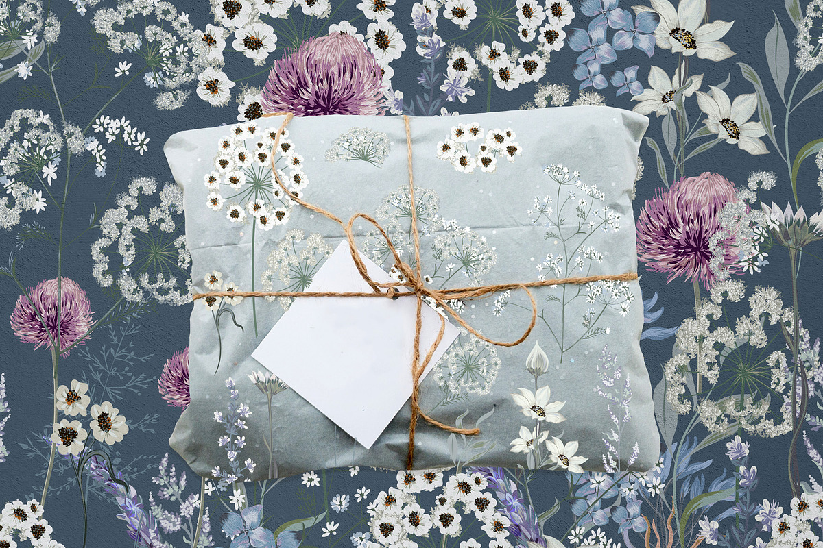 Floral vector seamless pattern, a Pattern Graphic by FleurArt (Photo 5 of 8)