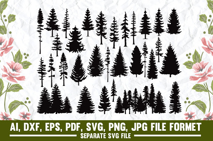 pine tree,tree,pine,nature,forest, an Object Graphic by asmatanha