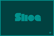 SLICE | Retro Display Font, a Sans Serif Font by Superfried Font Shop (Thumbnail 1 of 6)