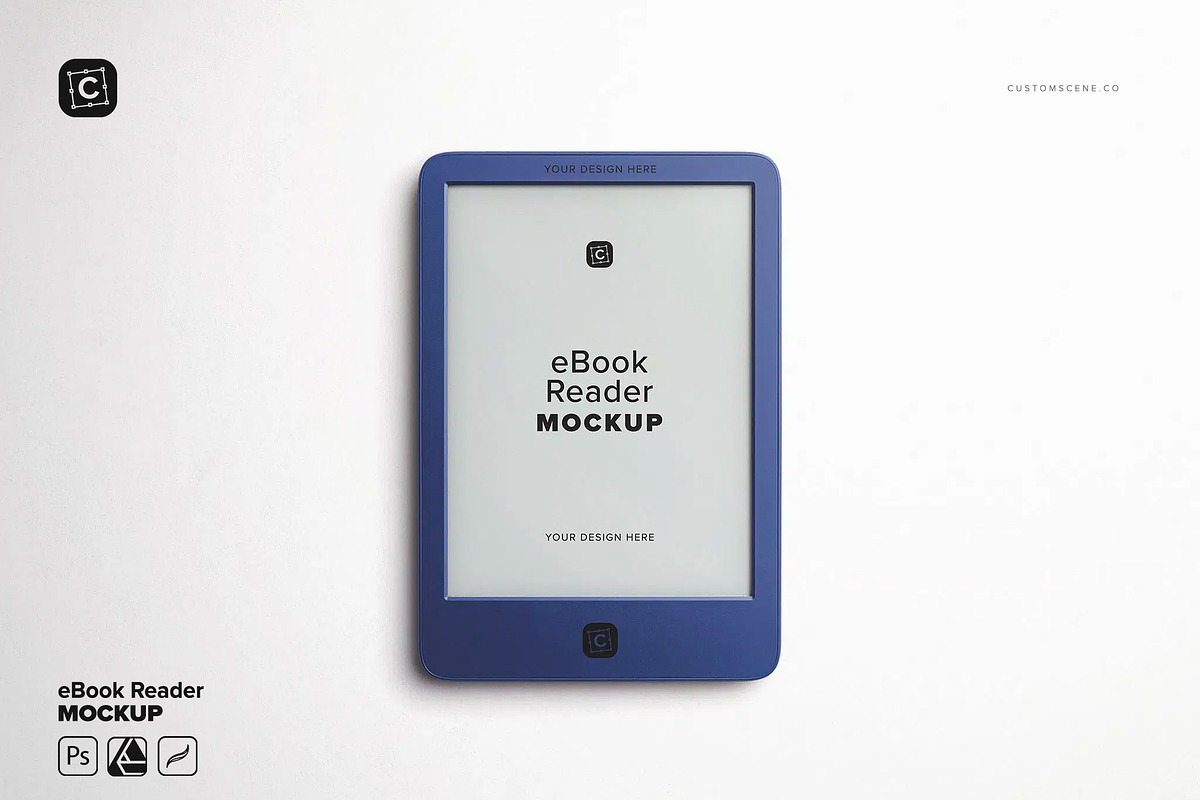 eBook Reader Mockup, a Product Mockup by Custom Scene (Photo 2 of 8)