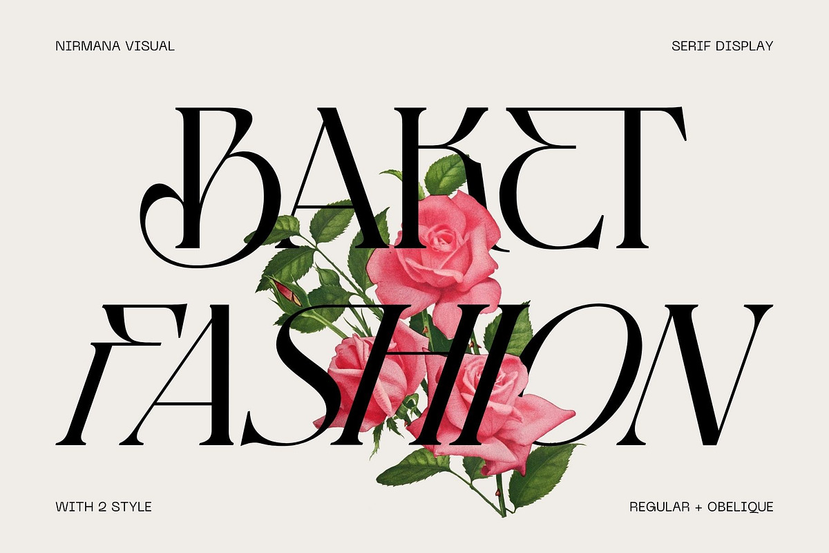 Baket Fashion - Display Serif, a Serif Font by Nirmana Visual (Photo 1 of 18)