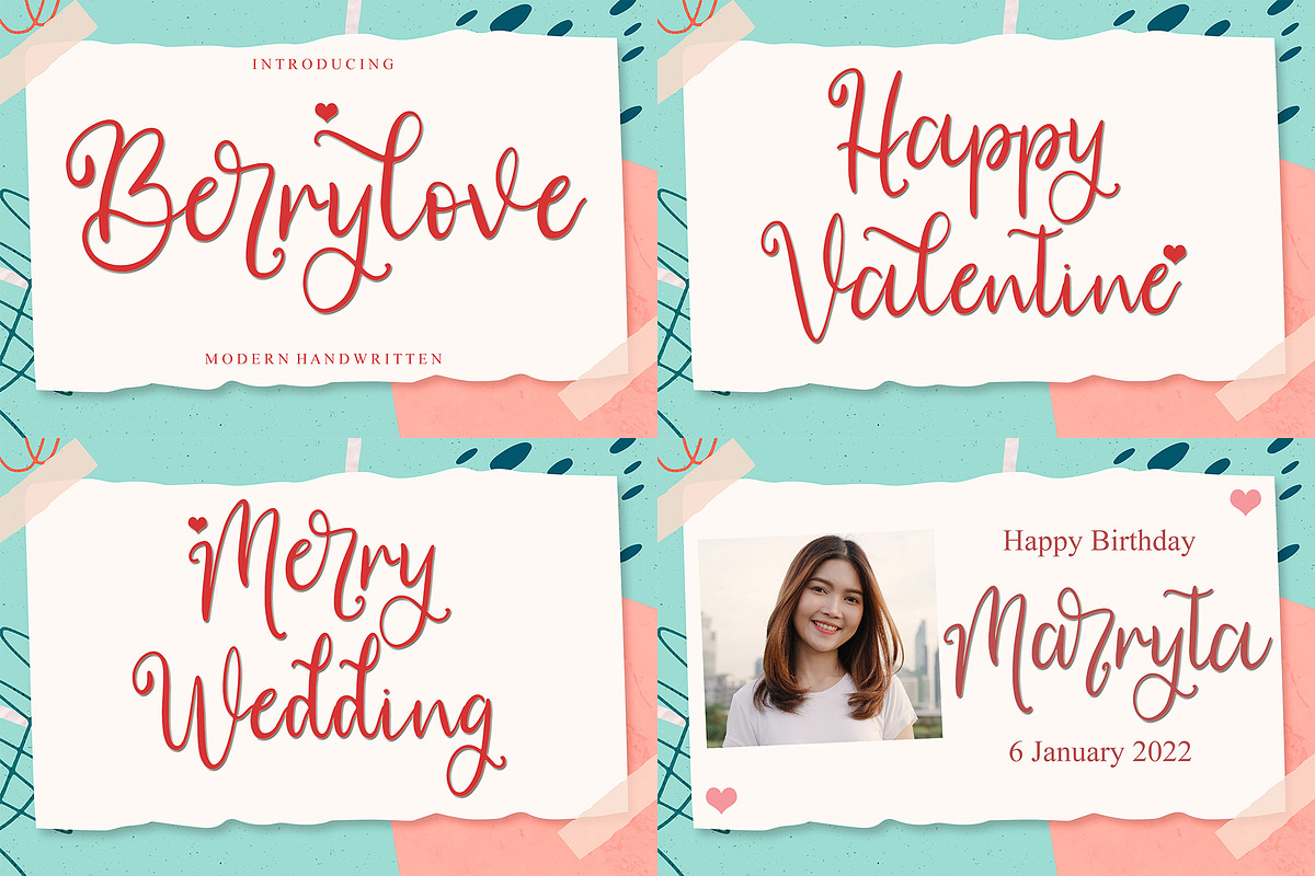 VALENTINE FONT BUNDLE, a Handwritten Font by Letterafa Studio (Photo 12 of 16)