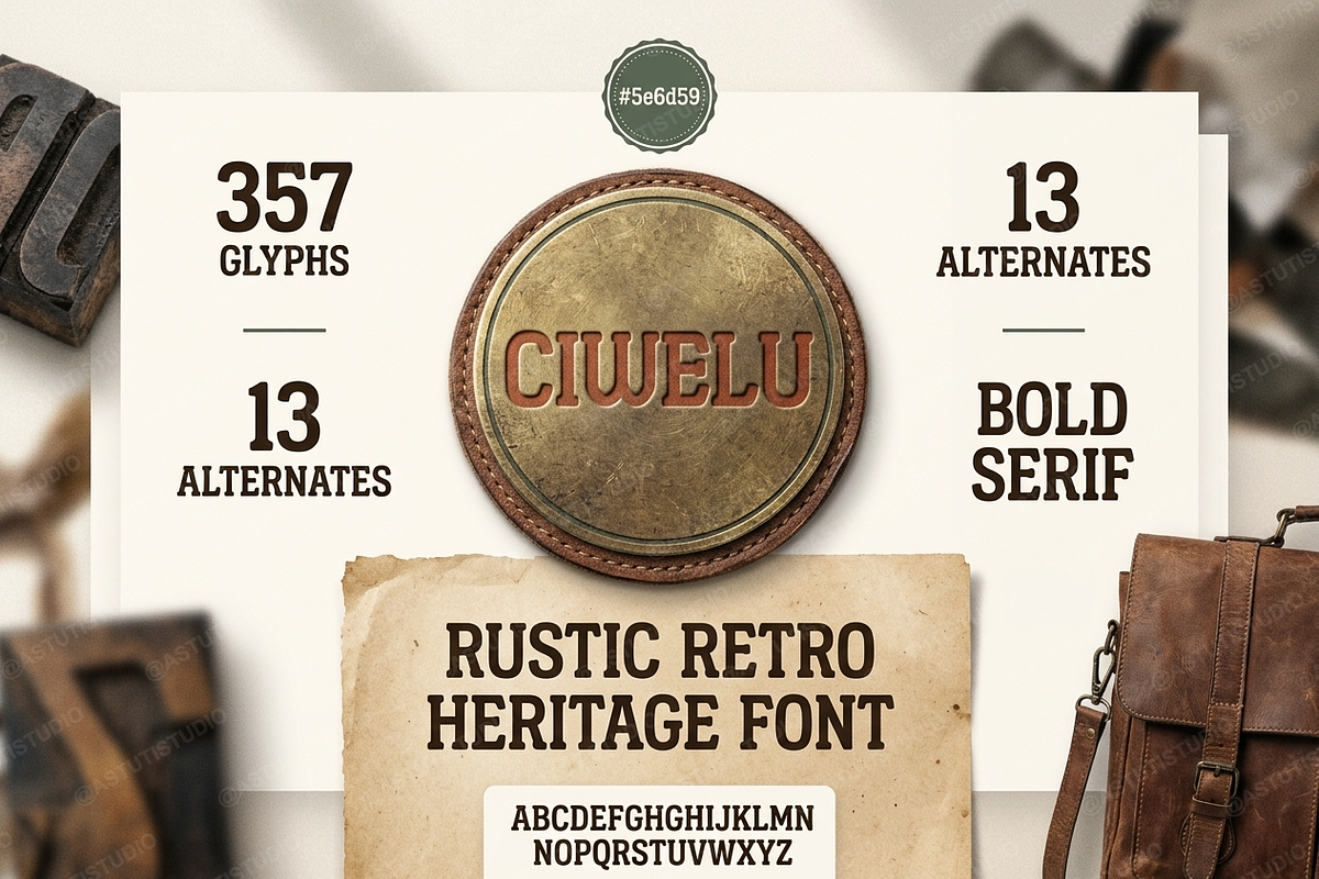 Ciwelu | A Sophisticated Serif, a Serif Font by Astuti Studio (Photo 9 of 25)